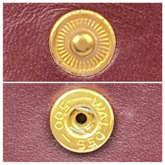 CARTIER Bag clutch les must de Cartier Dark Red Leather Authentic 10.2x7.9x2.4in - Picture 9 of 15